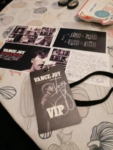 Vance Joy Signed Dream Your Life Away Anniversary Shows VIP Lanyard & Postcards - Picture 1 of 7