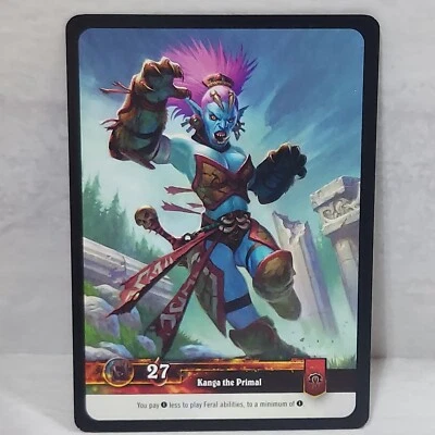 World Of Warcraft War Of The Elements Kanga The Primal 14/220 Uncommon TCG Card - Image 1 of 2