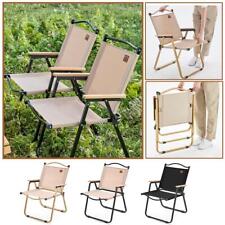 Chaise de loisirs chaise pliante extérieure bois Relax chaises de Camp Portab I8