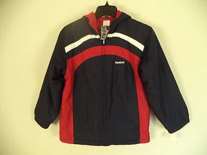 Reebok Kids Hooded Jacket. Reversible. Blue and Red. Medium (10 / 12). 100% Poly - Picture 1 of 8