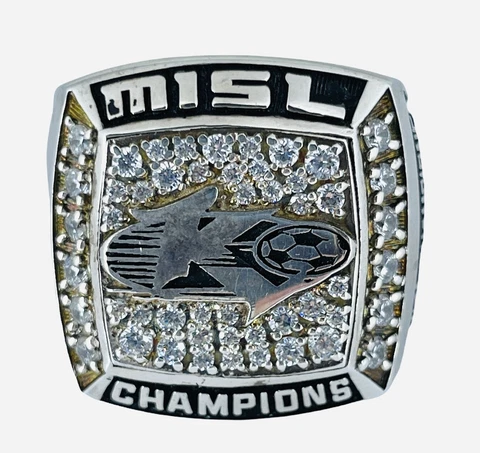 ⚽️ 2007 Philadelphia KiXX Major Indoor Soccer League Championship Silver Ring! Cover