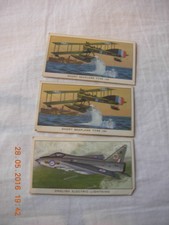 A history of British Military Aircraft Kellogg cards 3, 3, 12