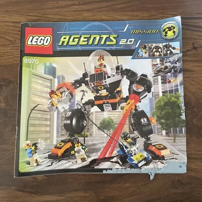 Lego 8970 Agentes Robo Attack Manual de Instrucciones Solo Foto 1 de 2