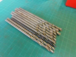 Lot of 10 M7 HSS 1/4" Diameter x 6.0" OAL CNC Re-Grind Drills - Picture 1 of 3