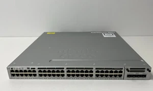 CISCO WS-C3850-48T-L + C3850-NM-4-1G. 90 DAY WARRANTY. FREE UK SHIPPING - Bild 1 von 2