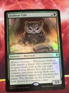 C6662 MTG MAGIC COMMANDER LEGENDS OWLBEAR CUB #246 FOIL LP RARE - Bild 1 von 12