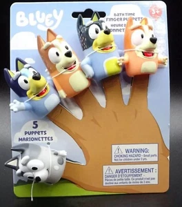 2023 "Bluey & Friends" TV Cartoon Show / 5 Fingerpuppen von BBC / LUDO Studios - Neu - Bild 1 von 15