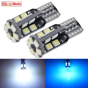 2 x T10 W5W LED Dual Color White Ice Blue Interior Side Wedge Marker Light Bulbs - Imagen 1 de 8