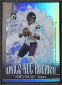 2021 Donruss Optic Justin Fields RC White Hot Rookies Holo Bears #WHR-2