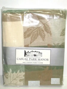 Mantel informal Park Manor ~ muchas hojas ~ 60"" x 104"" rectangular **NUEVO** - Imagen 1 de 3
