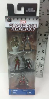 Paquete de figuras de metal nano de Guardianes de la Galaxia Starlord Groot Gamora Drax Rocket Foto 1 de 3