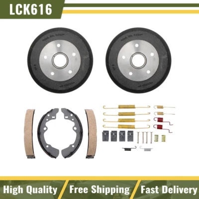 Tambores de freno traseros y zapatas de freno kit de resorte de hardware para Ford Probe 1989-1992 Foto 1 de 4