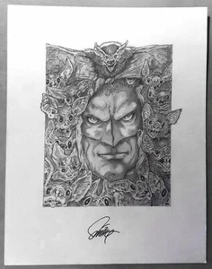 ORIGINAL ART PRINT of BATMAN in this PIECE called "BATS" by JOHN SMITTY SMITH * - Picture 1 of 1