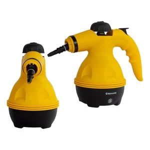 Pulitore a Vapore Giallo Portatile con Manico Ergonomico 1000W + 9 Accessori - Foto 1 di 4