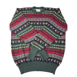 Suéter grueso Harrods By Ballantyne Fair Isle islandés cuello redondo XL Escocia - Imagen 1 de 20