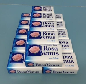 Lot of 15 Rosa Venus White Bar Soap 5.3 oz – Classic Gentle Scented Bars - Picture 1 of 3