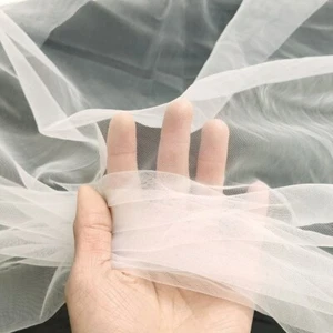 5 yards/lot Wedding Veil Tulle Plain Nylon Mesh Fabric Stage Craft DIY Material - Picture 1 of 16