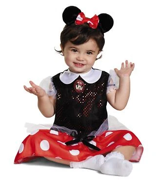 Disguise Cute Minnie Mouse Infant Halloween Costume Size 12-18 months Black/Red - Image 1 of 4