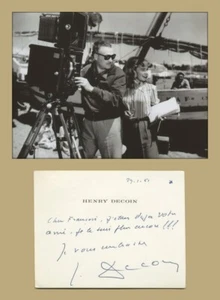 Henri Decoin (1890-1969) - French film director - Rare signed card - 1951 - Picture 1 of 3