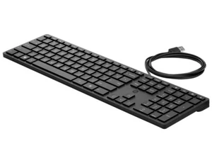 USB Keyboard / HP Tastatur 320K - Englisches Tastatur Layout - QWERTY - Schwarz - Bild 1 von 2