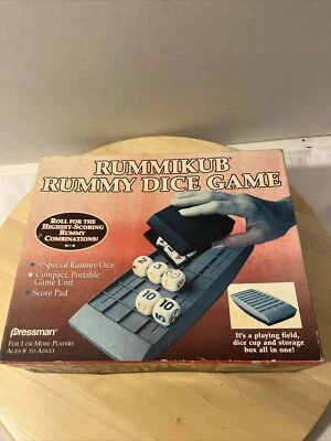 Vintage Rummikub Rummy Dice Game by Pressman - 1995 - Complete/See Description - Image 1 of 4