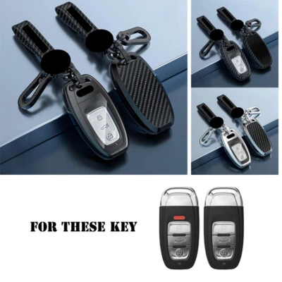 Zinc Alloy TPU Car Key Case Cover For Audi A4 A5 A6 A7 A8 S3 S4 S5 Q3 Q5 Q7 TT - Image 1 of 4