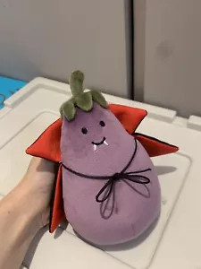 Jellycat Vivacious Eggplant Vampire Halloween Plush Collectible Toy - Picture 1 of 5