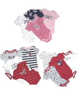 Tommy Hilfiger Baby Girls Bodysuits 3-4 Pack, Assorted Styles; Sizes 12-18M, NWT - Picture 1 of 5