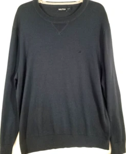 NAUTICA - klassischer Herren Pullover mit Rundhalsausschnitt, Extra Large XL, blau-weich & warm - Bild 1 von 8