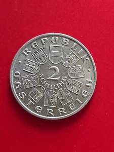 1928 Austria 2 Schilling - Foto 1 di 2