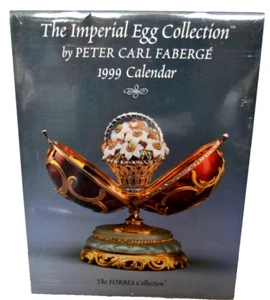 Calendario de Pared EL HUEVO IMPERIAL COLl. ¡Por Peter Carl Faberge SELLADO! Vintage 1999 - Imagen 1 de 3