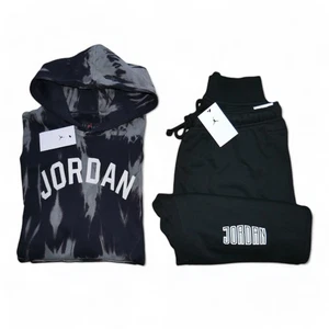 Jordan Para Hombre Talla XL MVP Sudadera 2 Piezas Chándal Tie Dye Negro Gris Nuevo con Etiquetas - Imagen 1 de 10