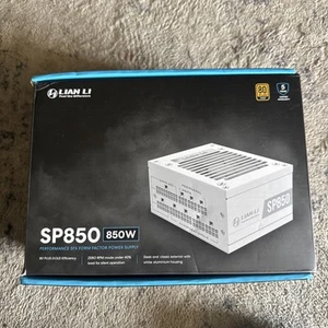 Lian Li SP850 850W 80 Plus Gold SFX Form Factor Modular Power Supply, White - Photo 1/8