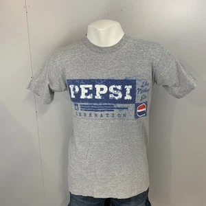 Vtg Pepsi Generation Like Nothing Else Grey T Shirt Small S Single Stitch USA - Picture 1 of 5