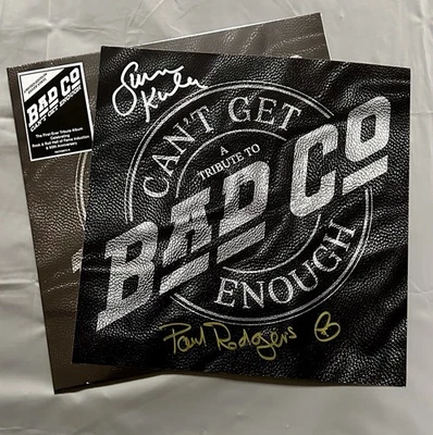 AUTOGRAPHED SIGNED A Tribute to Bad Company Paul Rodgers Simon Kirke Vinyl LP Foto 1 de 4