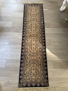 Royal Keshan Afghan Runner Rug 68.5 x 272 cm 100% Wool - Picture 1 of 4