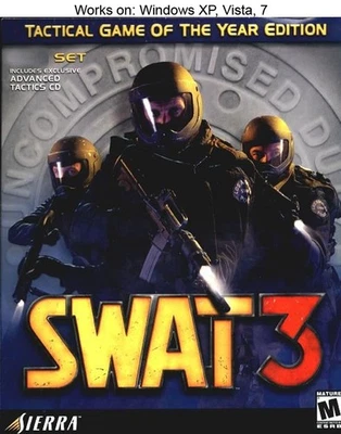 SWAT 3: Tactical Game of the Year Edition PC Game 2001 Sierra - Image 1 of 4