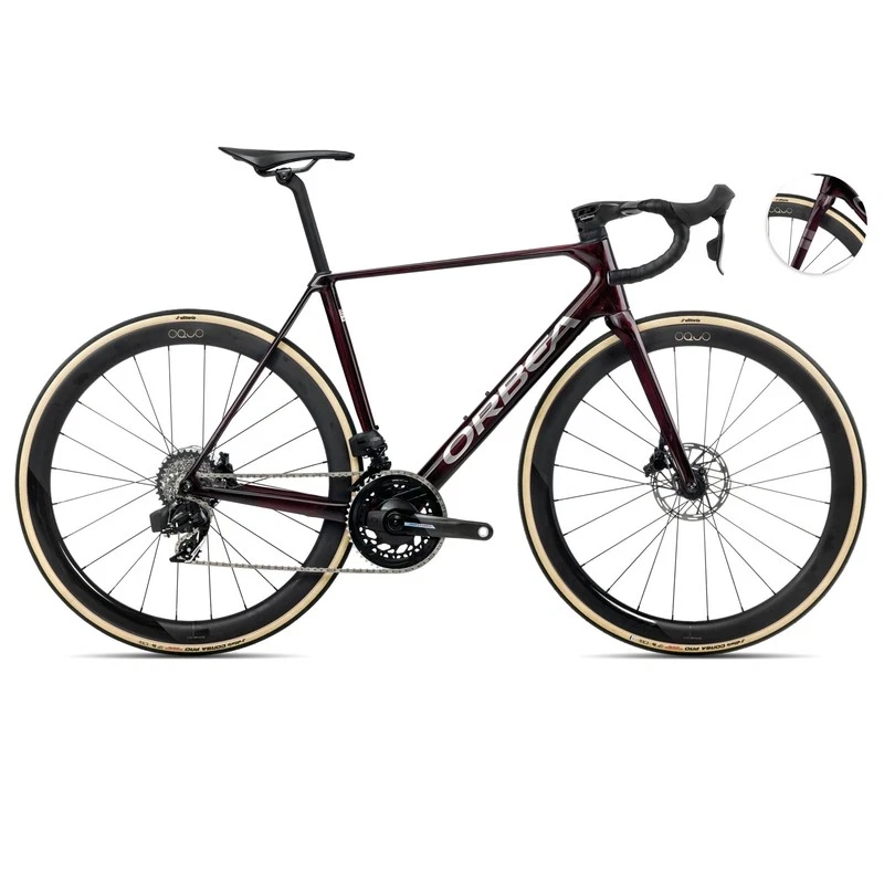 Orca m21e Ltd Pwr 28 12v Bordeaux/Silber 2025 Orbea Rennrad - Bild 1 von 1