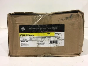 GE GE1LM532SS Presa Camper 100 Amp 120/240V Tipo Anello Misurato 50 Amp,30 Amp,20 Amp - Foto 1 di 5