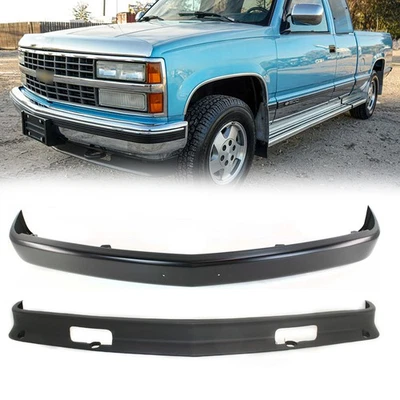2PCS Front Bumper Kit Black For 1988-1998 GMC C1500 and K1500 88-00 K2500 - Image 1 of 4