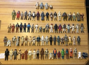 1977 - 1984 Vintage Star Wars First 79 Action Figuren Full Set Original Kenner - Bild 1 von 18