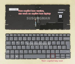 Nuevo teclado retroiluminado Reino Unido para HP EliteBook 630 G11 no tecla copiloto - Imagen 1 de 1