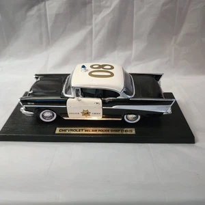 Vintage Road Legends 1957 Chevy Bel Air Police Chief Car With Base. Nice Shape - Picture 1 of 14