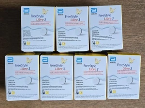 7x FreeStyle Libre 3 Sensor Abott - 2026-02-28 OVP - Bild 1 von 2