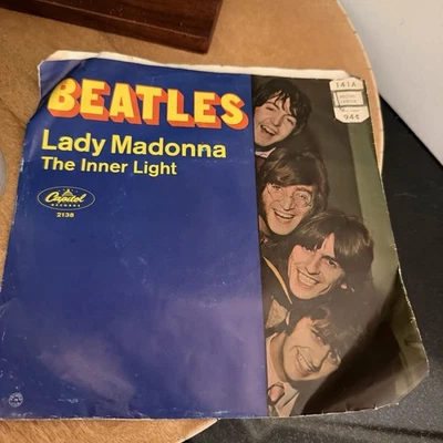 BEATLES: lady madonna / the inner light CAPITOL 7" Single 45 RPM - Image 1 of 4