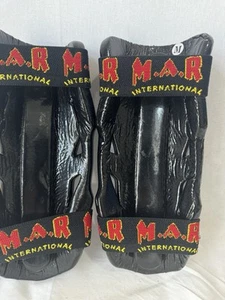 MAR Dipped Foam Semi-Contact Karate/Taekwondo kick boxing Shin Pads size M - Picture 1 of 6