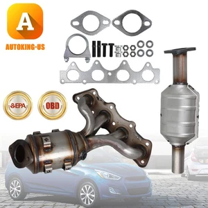 2x Catalytic Converter Front & Rear Federal EPA for 2012-2017 Hyundai Accent 1.6 - Bild 1 von 11