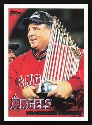 2010 Topps #356 Mike Scioscia/Los Angeles Angels Franchise History cantidad disponible Foto 1 de 2