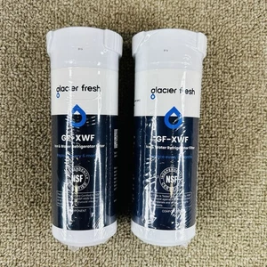 GlacierFresh GF-XWF Refrigerator Water Filter Replacement For GE XWF 2 Pack New - Picture 1 of 9