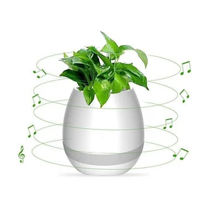 Smart LED Music Flower Pot Smart Music Plant Pot BT Wireless Flowerpot Mult Kit - Picture 1 of 12